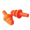 ERB-04 Reusable Uncorded Triple Flanged Earplugs - Orange